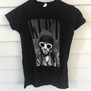 Kurt (Cobain) Nirvana T shirt womens S